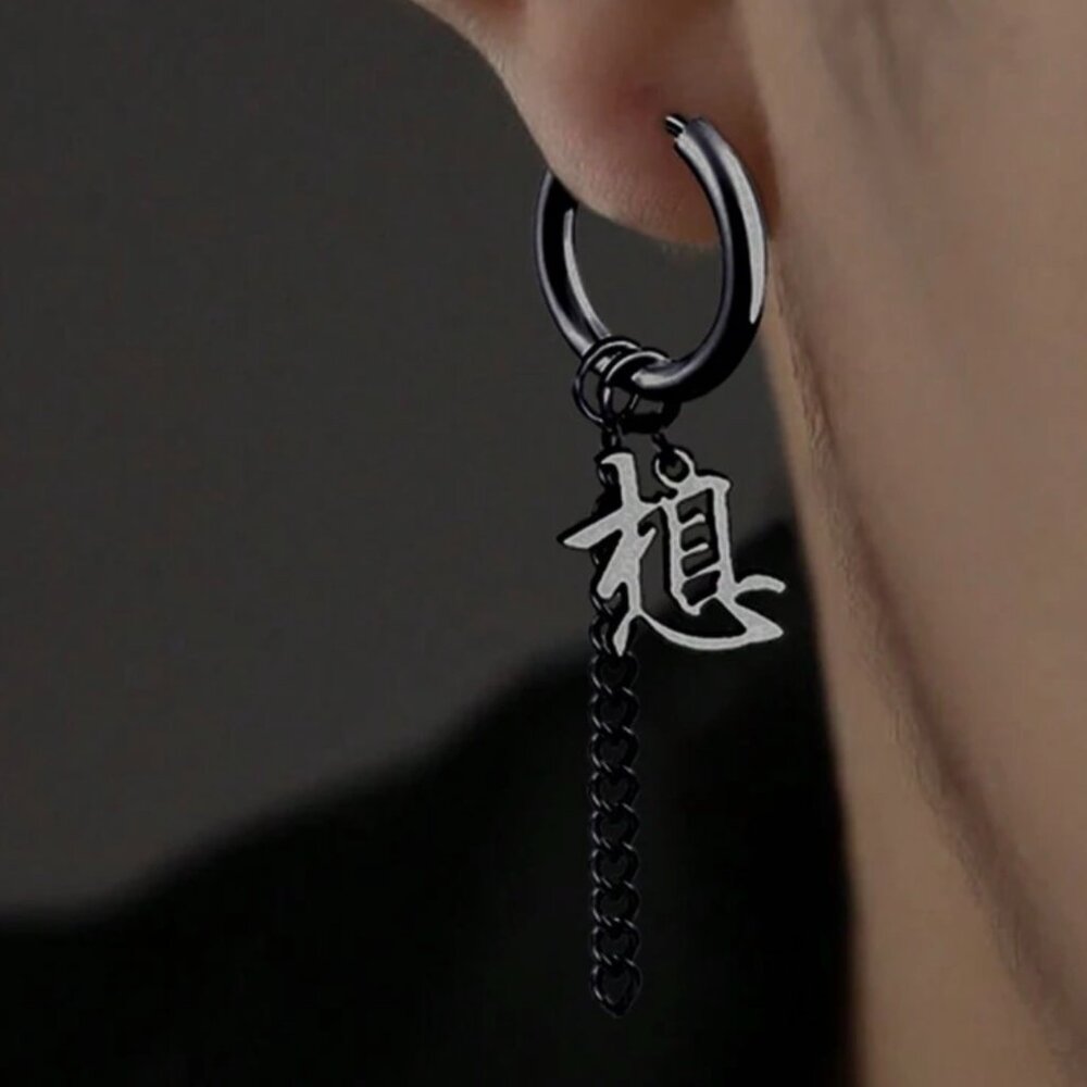 1Pc Fashionable Minimalist Stainless Steel Earring - Picture 3 of 7